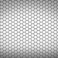 fondo hexagonal futurista y tecnológico. representación 3d foto
