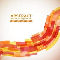 Red, orange and yellow abstract wavy background. Technology background. Design template for your projects. Vector illustration.