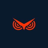 Owl head sport apparel logo. vector