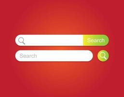 plantilla de vector de barra de búsqueda. ilustración de búsqueda en Internet. interfaz de navegación web