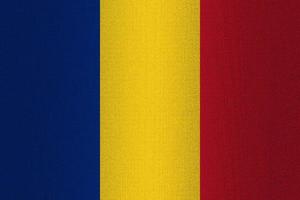 bandera de rumania en piedra foto