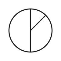 línea de diagrama de icono vector