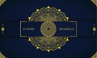 Luxury Mandala Background design Vector Template. Ornamental circular mandala with golden color