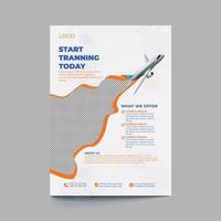 Free Travel Flyer Template Design A4 Size Ready Print vector