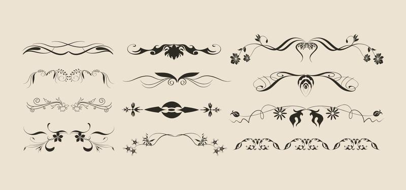 Calligraphic Design Elements, Dividers