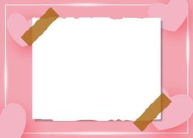 Hand Drawn Paper Note Isolated on A Lovely Background Vector Design