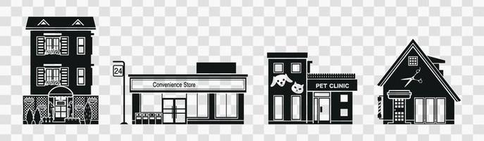 Commercial buildings vector eps 10