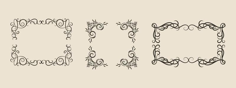 Ornate frame vector eps 10