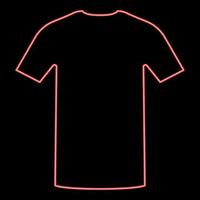 Neon shirt red color vector illustration flat style image