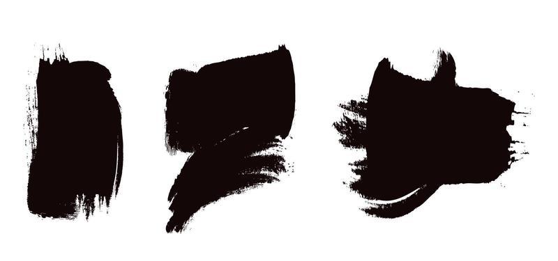 grunge brush strokes vector