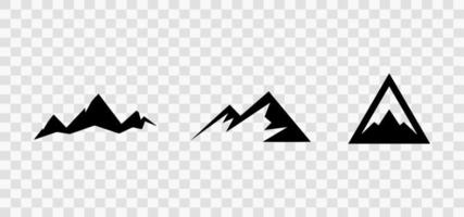 mountain peaks set collection vector eps 10