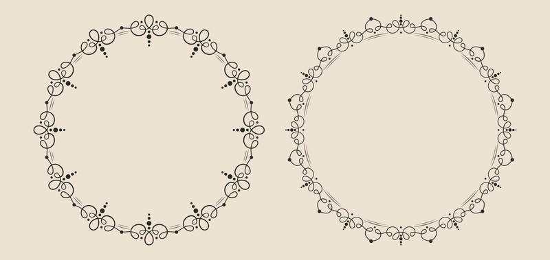 circle frames vector