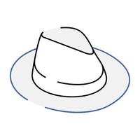 Farm hat isometric icon with scalability vector