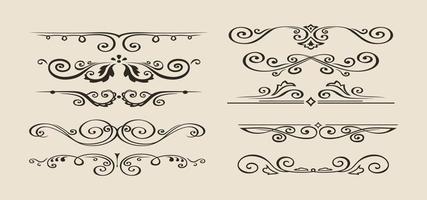 Ornamental Rule Lines in Different Design vector