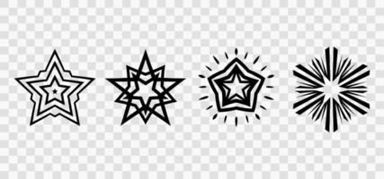 vector de iconos de estrellas