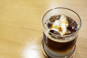Ice coffee latte coconut photo