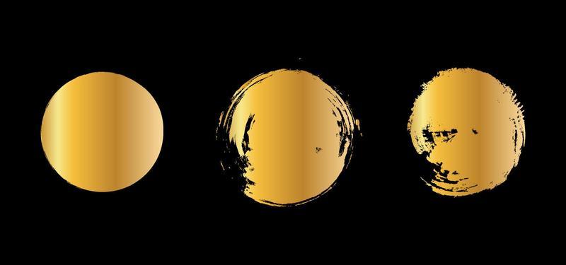 gold grunge elements vector