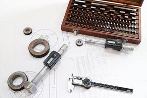 Digital micrometers and digital vernier calipers perform calibration on block grades,Gauge Blocks Precision Metric photo