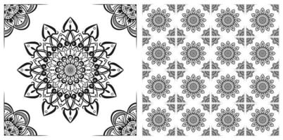 Mandala pattern 001 vector