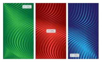 vector abstract background, tricolor wave