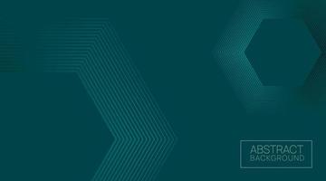 simple abstract background, hexagonal on dark green vector