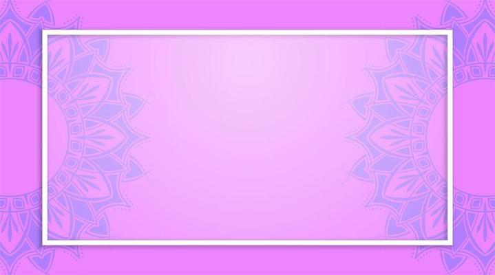 background with frames, decorated with mandalas