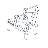 An icon of packaging isometric design vector