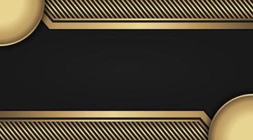 abstract background  gold edge on black