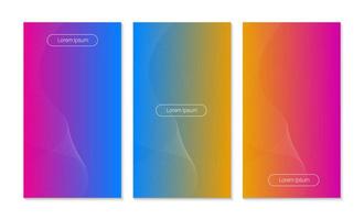 cover design, wave lines on a colorful background vector