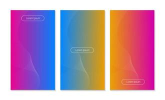 cover design, wave lines on a colorful background vector