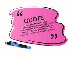 Quotes on bubbles with ballpoints vector