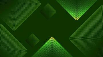 Abstract background, green and square lines vector