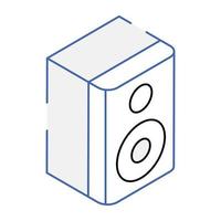 Check this isometric icon of speaker vector