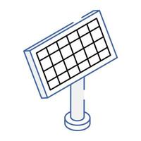 Modern icon design of solar panel vector