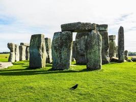 hdr monumento de stonehenge en amesbury foto