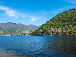 HDR View of Lake Como photo