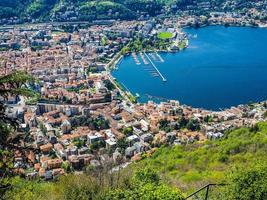 HDR Aerial view of Como photo
