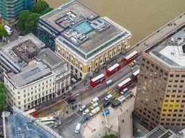 HDR Aerial view of London photo