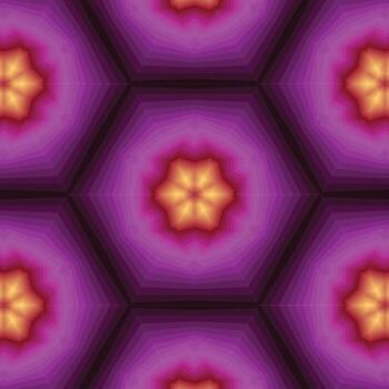 patrón geométrico con aspecto de caleidoscopio vector