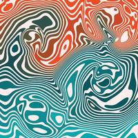 Abstract Psychedelic Groovy Pattern vector