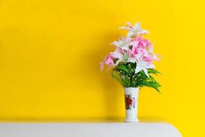 Artificial flower in the vase