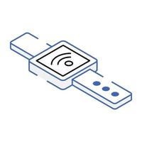 An icon of smartwatch isometric design vector