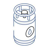 Modern icon design of cylinder vector