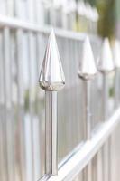 Stainless steel sharpened protection fence photo