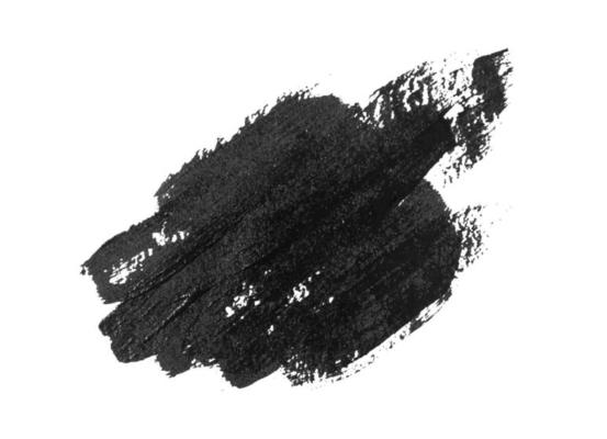 Black Brush Stroke isolated on white. Vector Illustration.  EPS10