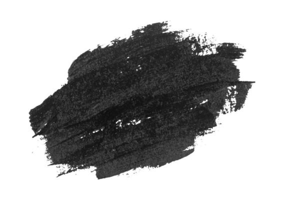 Black Brush Stroke isolated on white. Vector Illustration.  EPS10