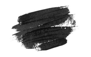 Black Brush Stroke isolated on white. Vector Illustration.  EPS10