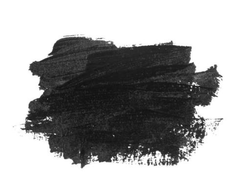 Black Brush Stroke isolated on white. Vector Illustration.  EPS10