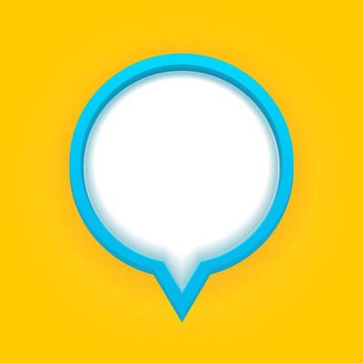 3d Speech Bubble Vector Illustration