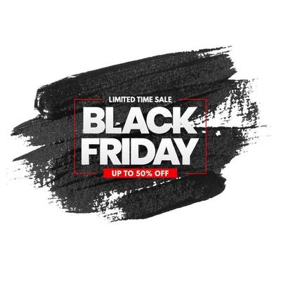 Black Friday Sale Stroke Background. Vector Illustration